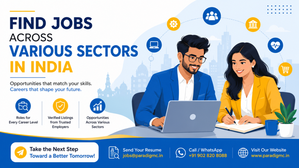 Jobs Across Various Sectors in India