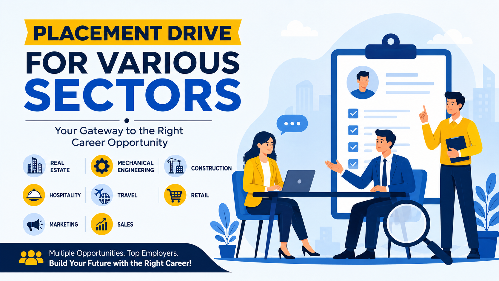 Placement Drive for Various Sectors