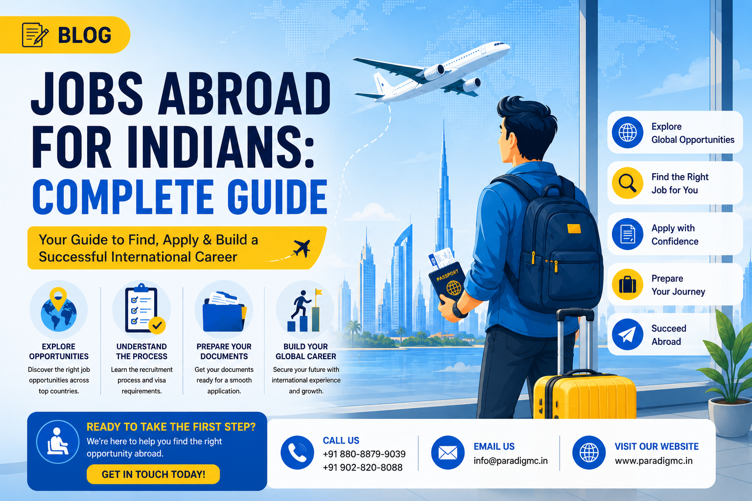 Looking for jobs abroad for Indians? Explore overseas career opportunities, popular job sectors, documents, recruitment tips, and ways to find genuine jobs abroad from India.Looking for jobs abroad for Indians? Explore overseas career opportunities, popular job sectors, documents, recruitment tips, and ways to find genuine jobs abroad from India.