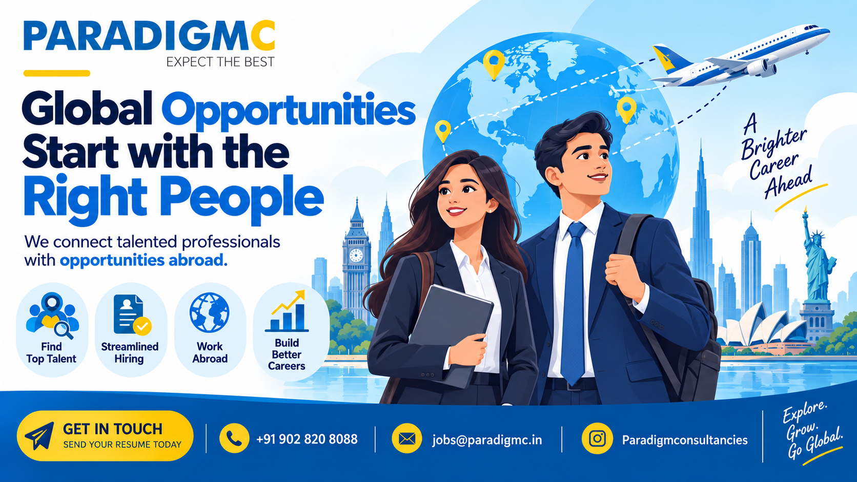 Explore global career opportunities with Paradigm Consultancies. Connect with the right international jobs, grow your career, and discover opportunities abroad.